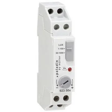 Analog Twilight Switch 230v Control Unit + Panel Sensor - Din Rail Mount