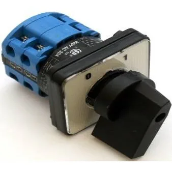 ON-OFF 20A 3Pole Rotary Change Over Switch 48x48mm Plate Size