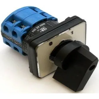 ON-OFF 20A 4Pole Rotary Change Over Switch 48x48mm Plate Size