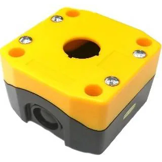 22mm 1Hole Protection Control Box IP65 Yellow/Black