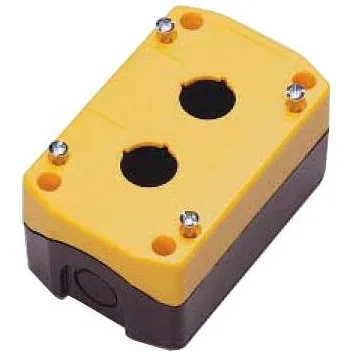 22mm 2Hole Protection Control Box IP65 Yellow/Black