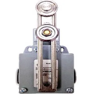 60mm Width Body - Adjustable Roller Lever Limit Switch - 4A 400V - 3 Cable Entry