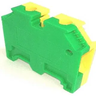 16mm Earth Terminal Block Y/G