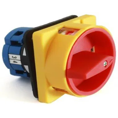 OFF-ON 20A 2Pole Padlockable Rotary Switch 64x64mm Plate Size