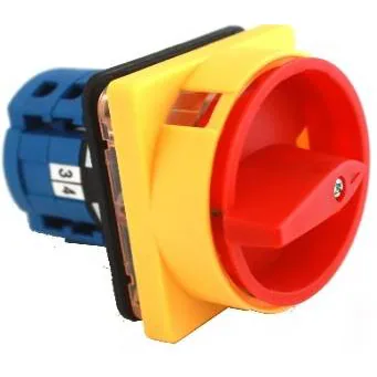 OFF-ON 20A 3Pole Padlockable Rotary Switch 64x64mm Plate Size