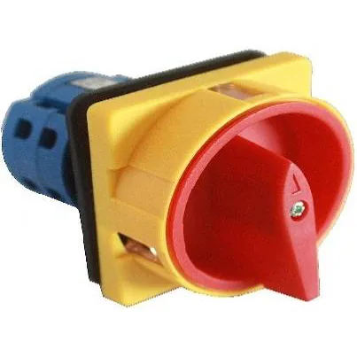 OFF-ON 25A 3Pole Padlockable Rotary Switch 64x64mm Plate Size