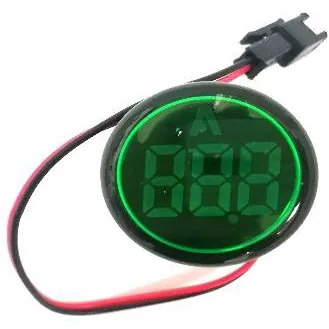 22mm 0-100A Green Ammeter Digital LED Indicator Meter