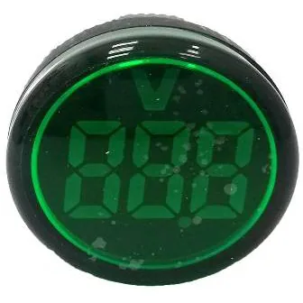 22mm 5-60VDC Green Voltage Digital LED Indicator Meter