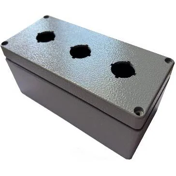 22mm 3-Hole Metal Enclosure IP66/IP67 80x175x70mm