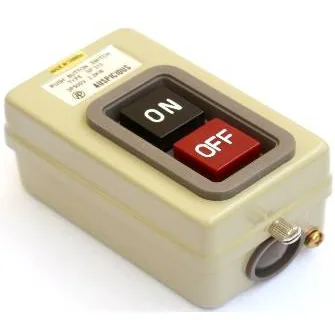 15A ON-OFF Motor Start Push Button 3Phase 2.2kW Surface Mount Metal Body