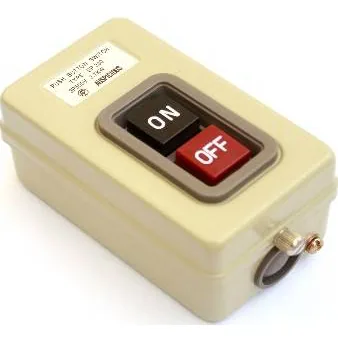 30A ON-OFF Motor Start Push Button 3Phase 3.7kW Surface Mount Metal Body