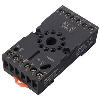 11Pin Round Socket Base - Din Rail Type