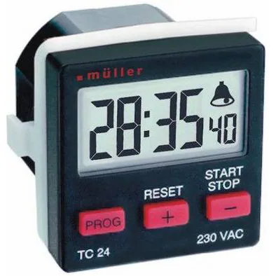 Digital Countdown Timer 230V - Panel Mount - Max Time: 99:59:59 hh:mm:ss